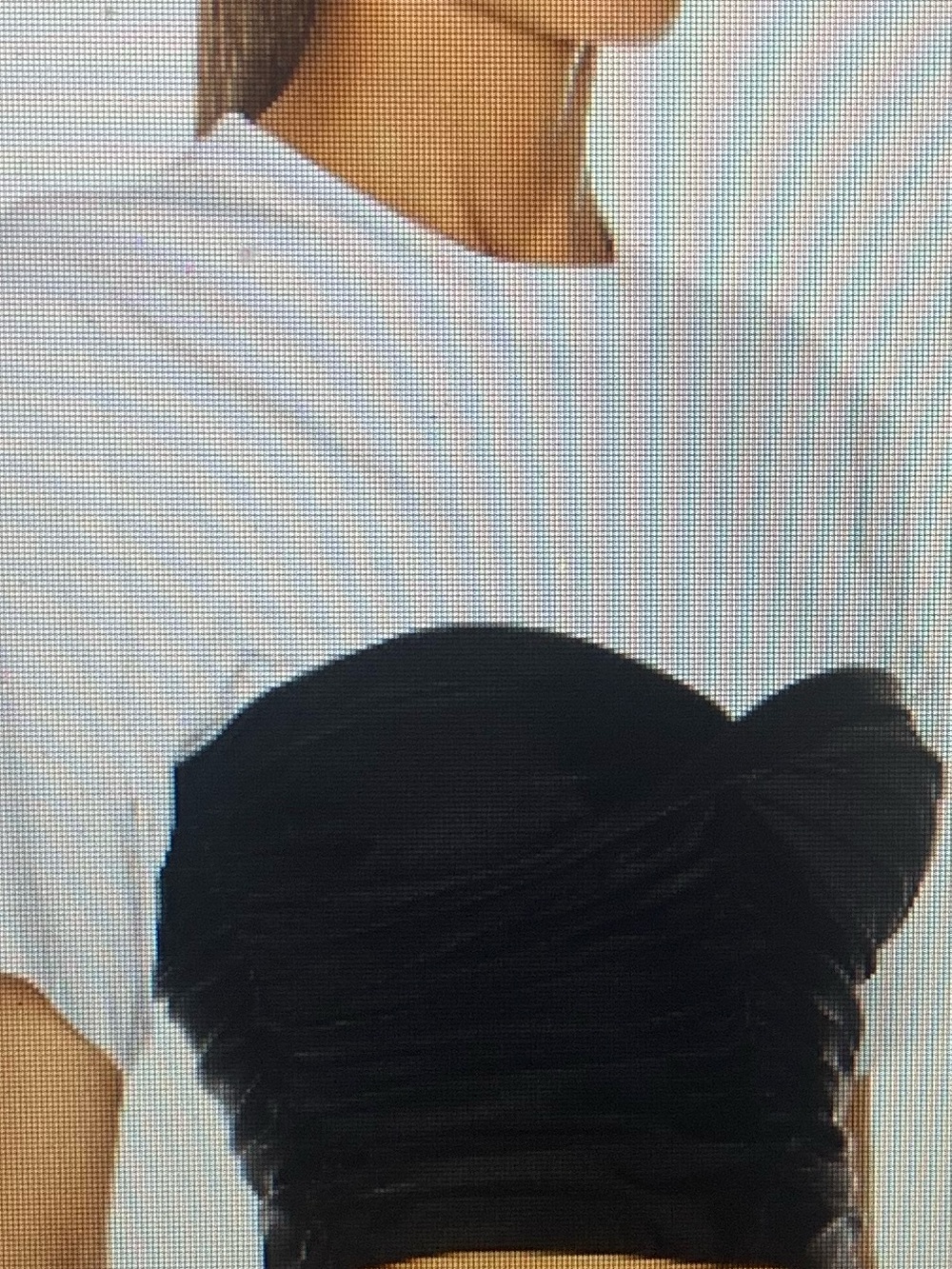 Alexander Wang Black & White Layered Ruched Crop Top